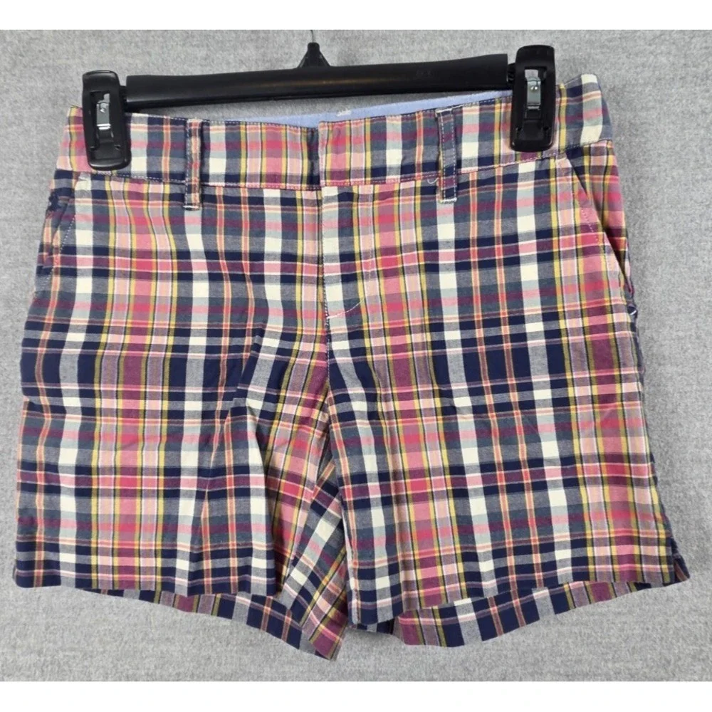 Ralph Lauren Boys 12 madras multi-colored Chino shorts‎ Preppy Logo Beach